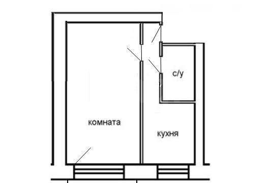 Схема полуторки квартиры